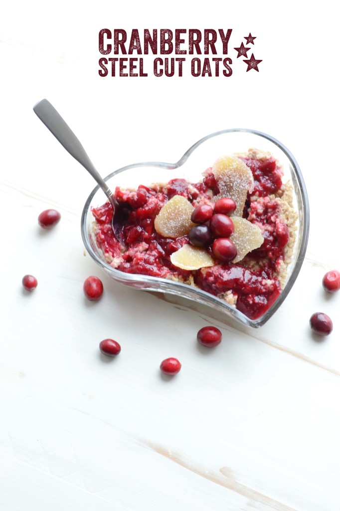 cranberry steel cut oats