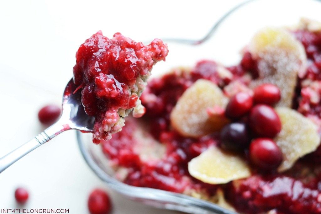 cranberry steel cut oats