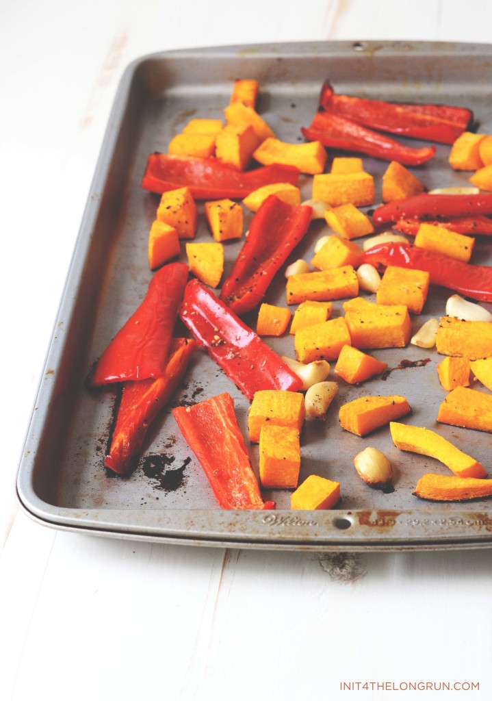 Garlic Roasted Peppers and Butternut Squash