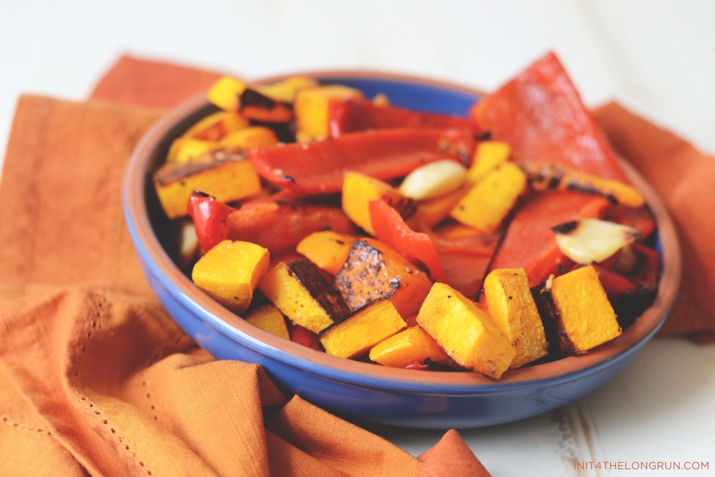 Garlic Roasted Peppers and Butternut Squash