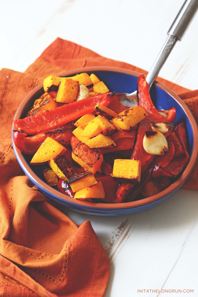 Garlic Roasted Peppers and Butternut Squash