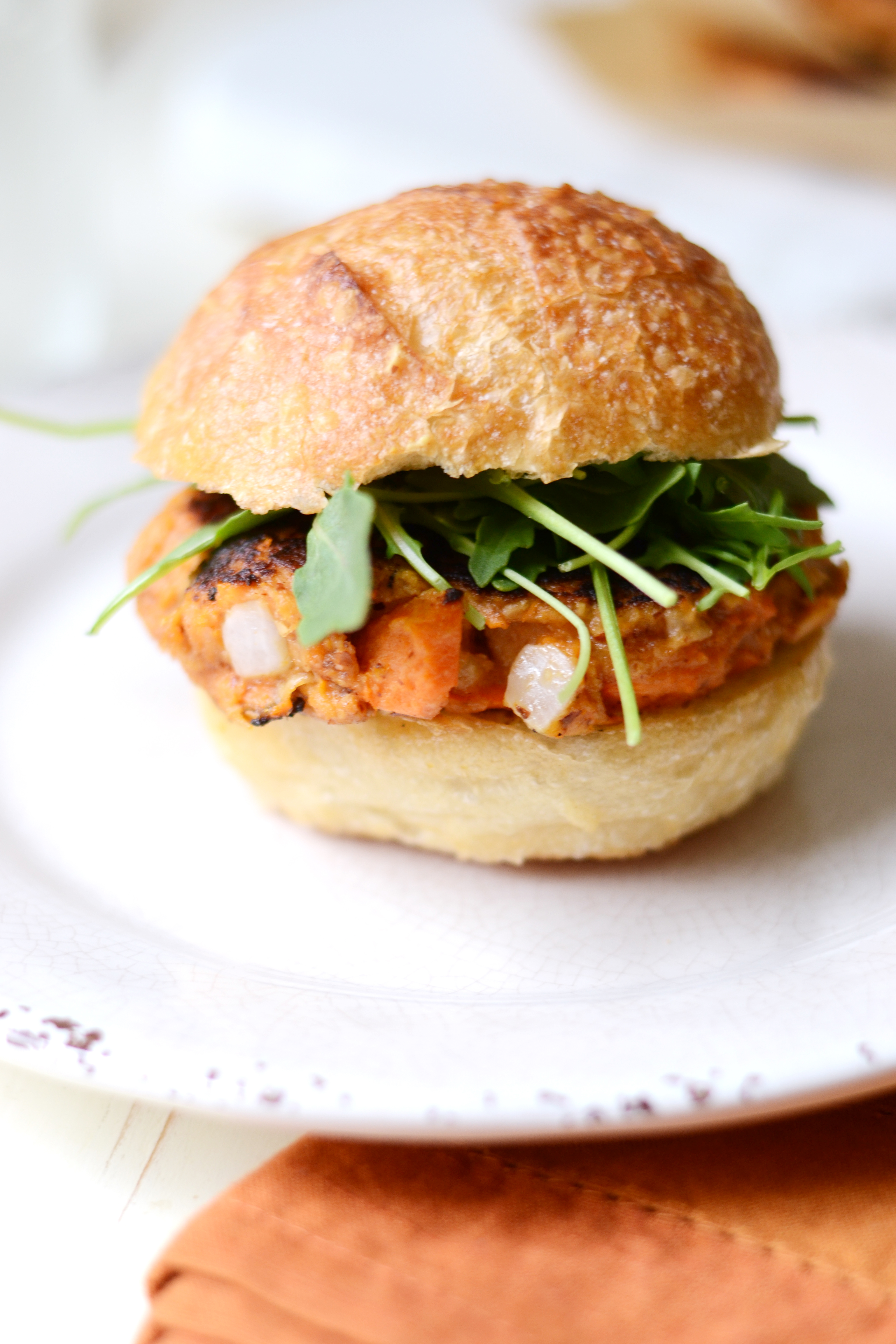 These Chipotle Sweet Potato Tuna Burgers are sweet, smoky, and the perfect balance of tender on the inside and crispy on the outside.