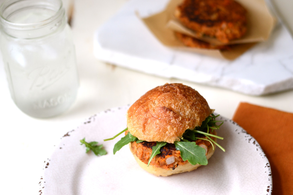 These Chipotle Sweet Potato Tuna Burgers are sweet, smoky, and the perfect balance of tender on the inside and crispy on the outside.