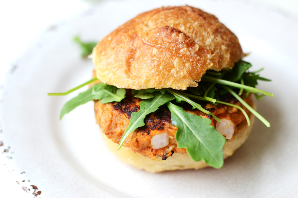 These Chipotle Sweet Potato Tuna Burgers are sweet, smoky, and the perfect balance of tender on the inside and crispy on the outside.