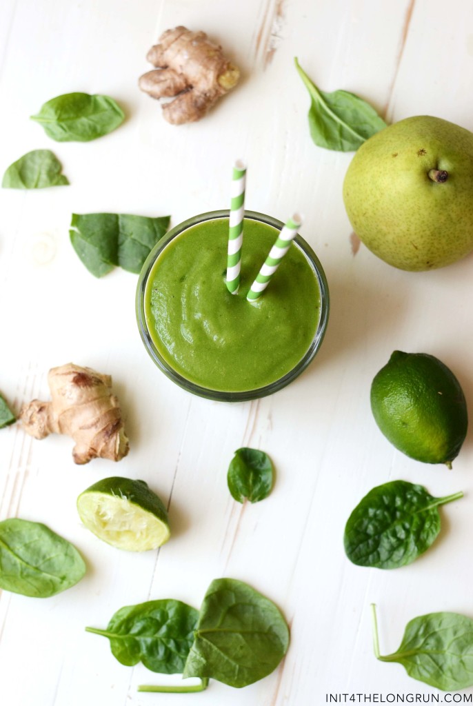 Pear Ginger Green Smoothie