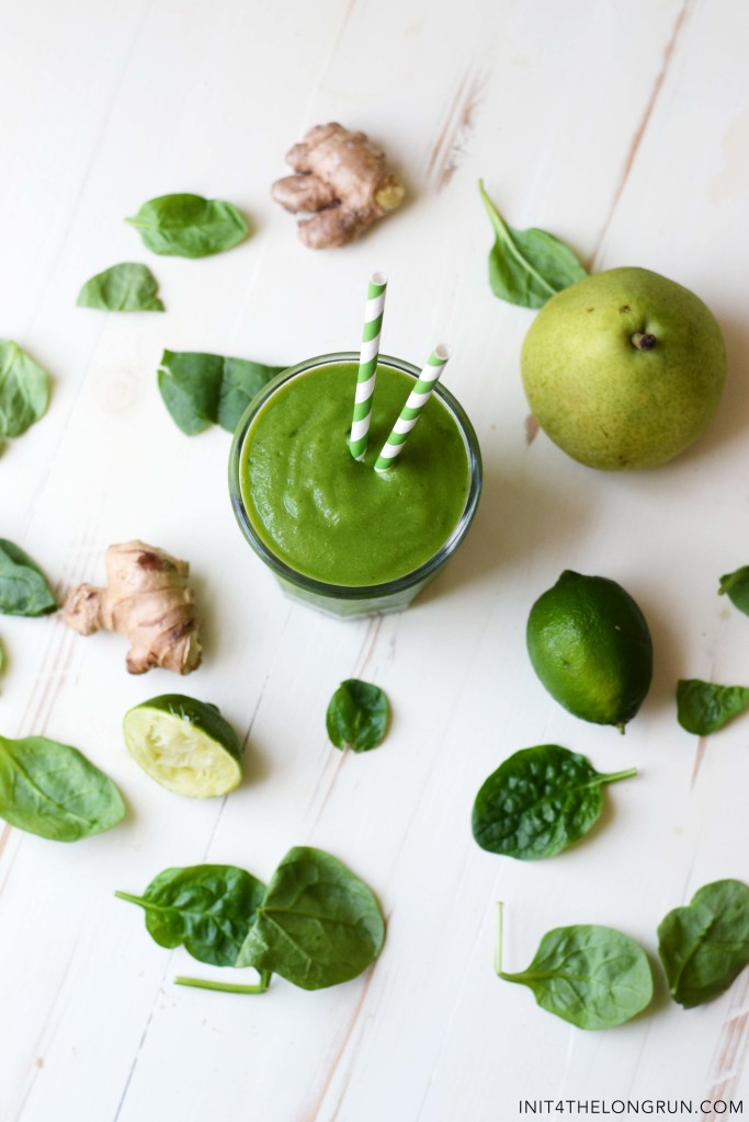 Pear Ginger Green Smoothie