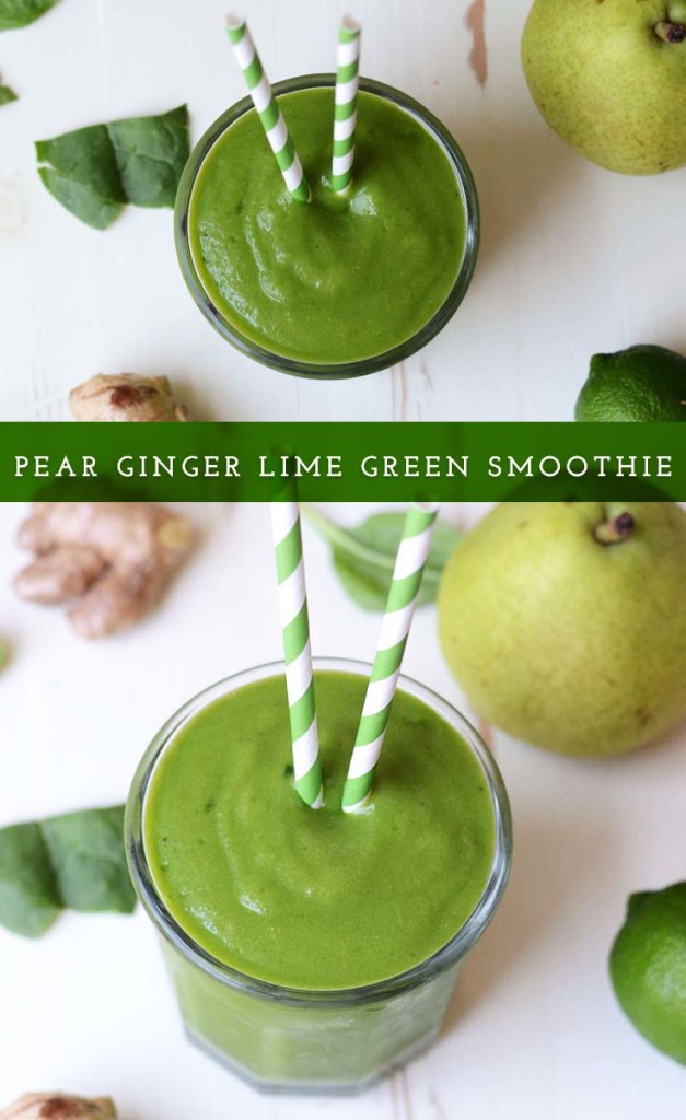 Pear Ginger Green Smoothie