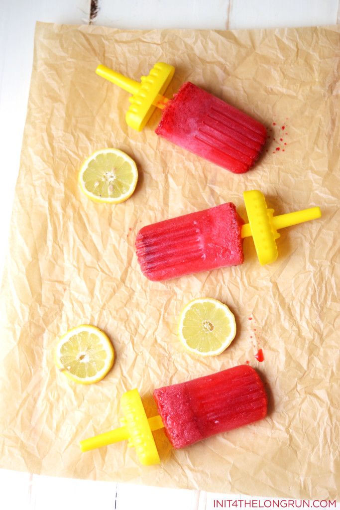 Raspberry Lemonade Popsicles