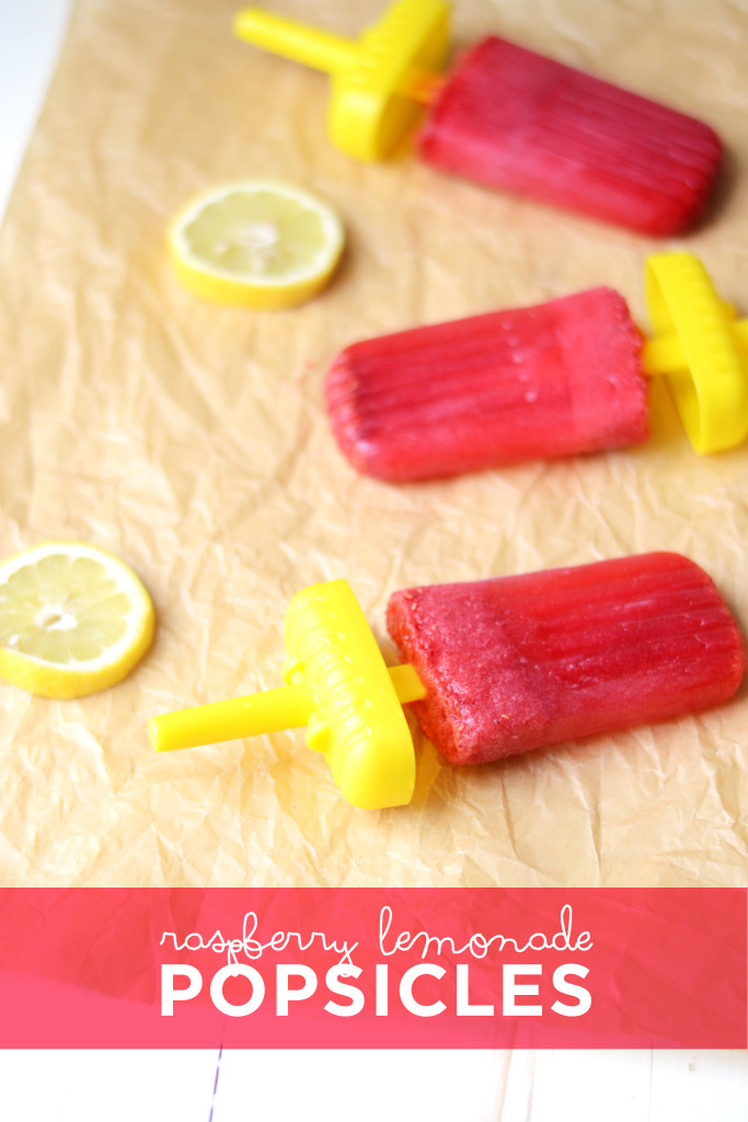 Raspberry Lemonade Popsicles