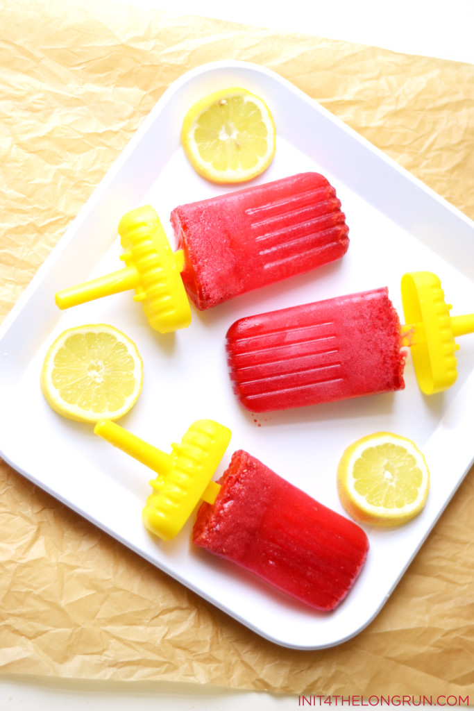 Raspberry Lemonade Popsicles
