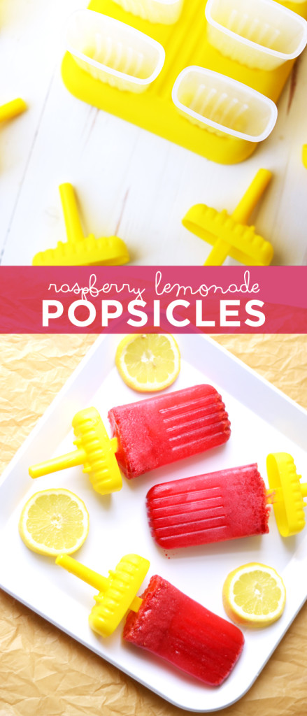 Raspberry Lemonade Popsicles