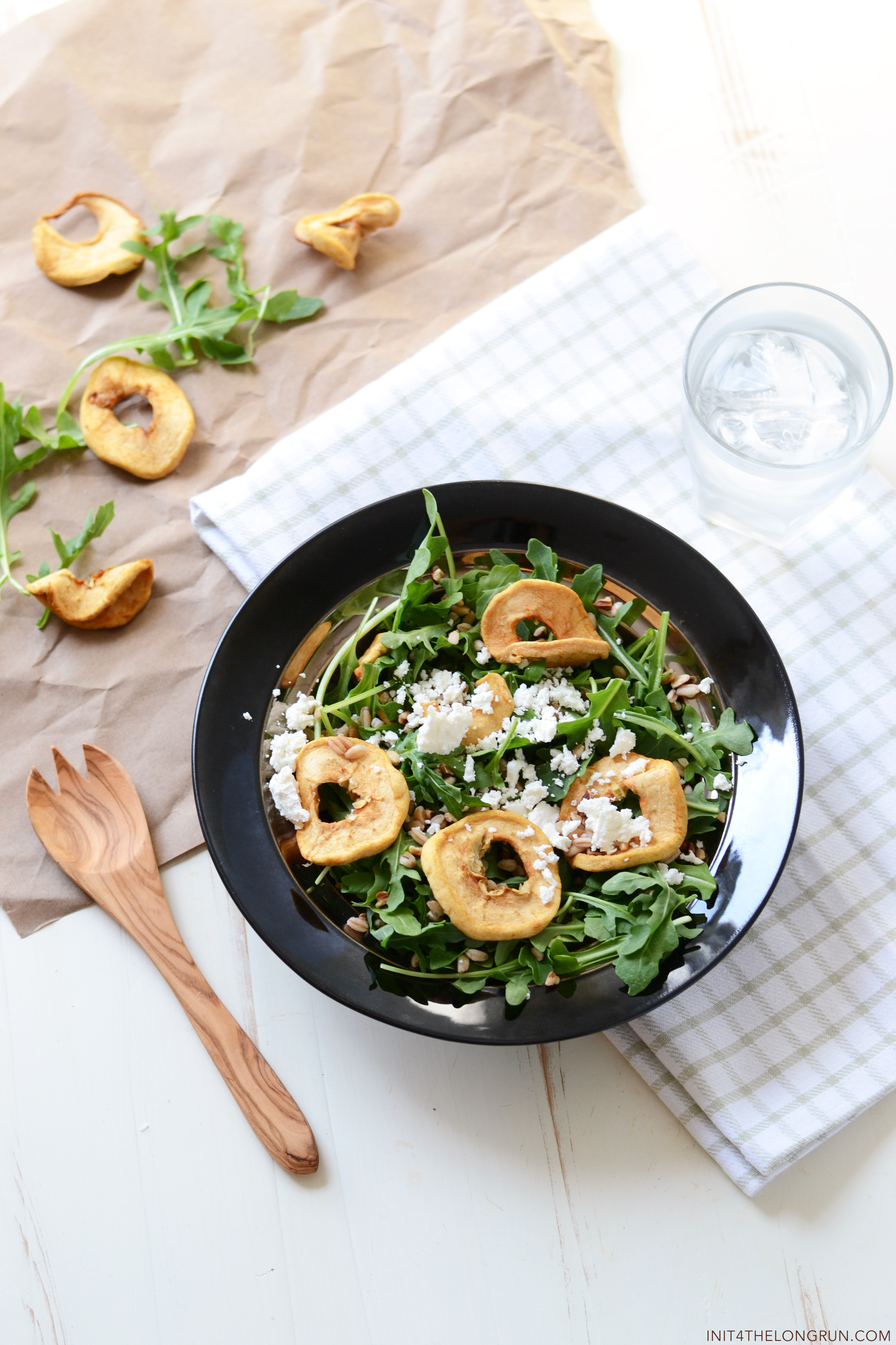 Apple and Goat Cheese Arugula Salad