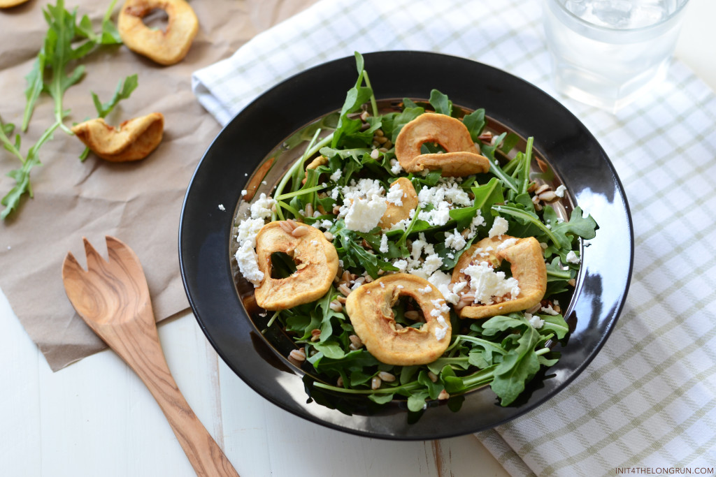 Apple and Goat Cheese Arugula Salad