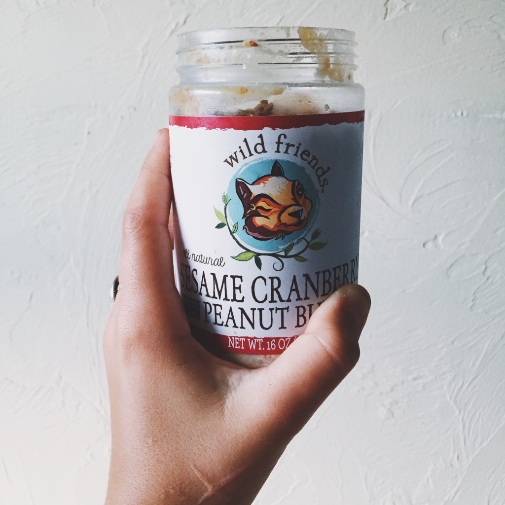Overnight Oats in a Jar of Empty Peanut Butter
