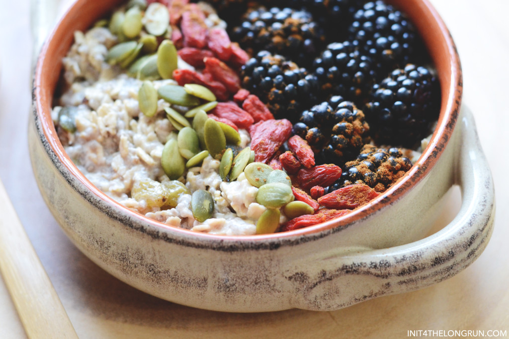 Superfood Bircher Muesli - The perfect breakfast for making ahead of time when you're always on the go. | init4thelongrun.com