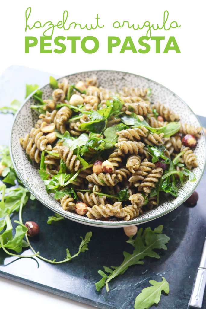 hazelnut arugula pesto pasta // hazelnut arugula pesto pasta - init4thelongrun.com