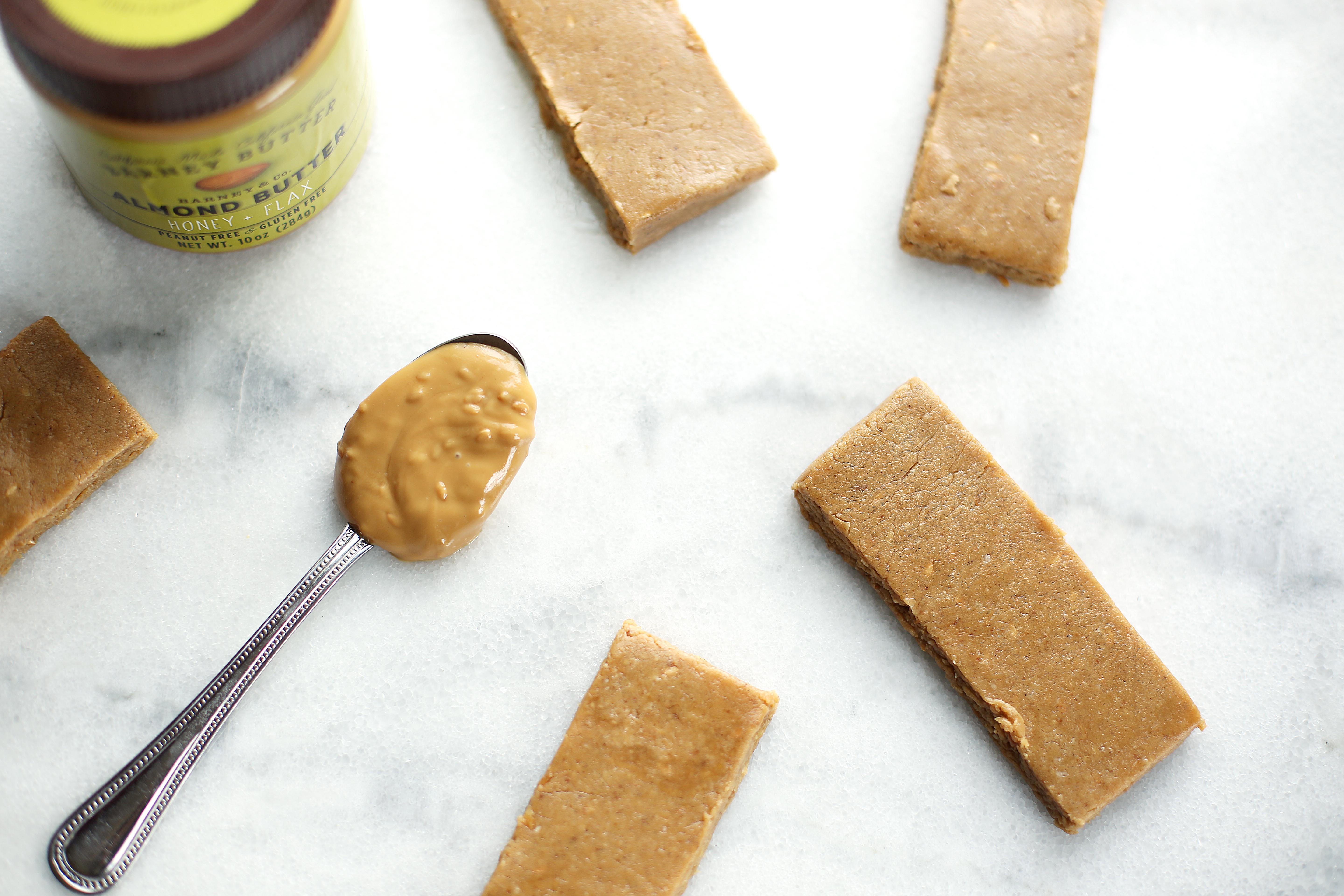 Save yourself some money and the stress of finding a healthy protein bar with these scrumptious Honey Flax Almond Butter Protein Bars.