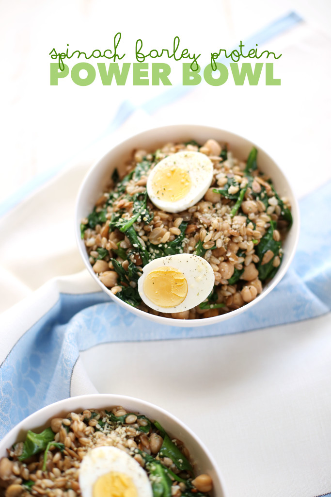 Spinach Barley Protein Power Bowl