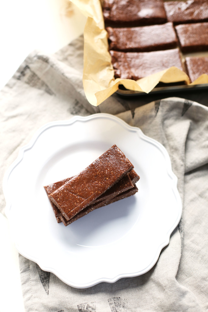 Chocolate Peanut Butter Protein Bars (vegan & gluten-free)