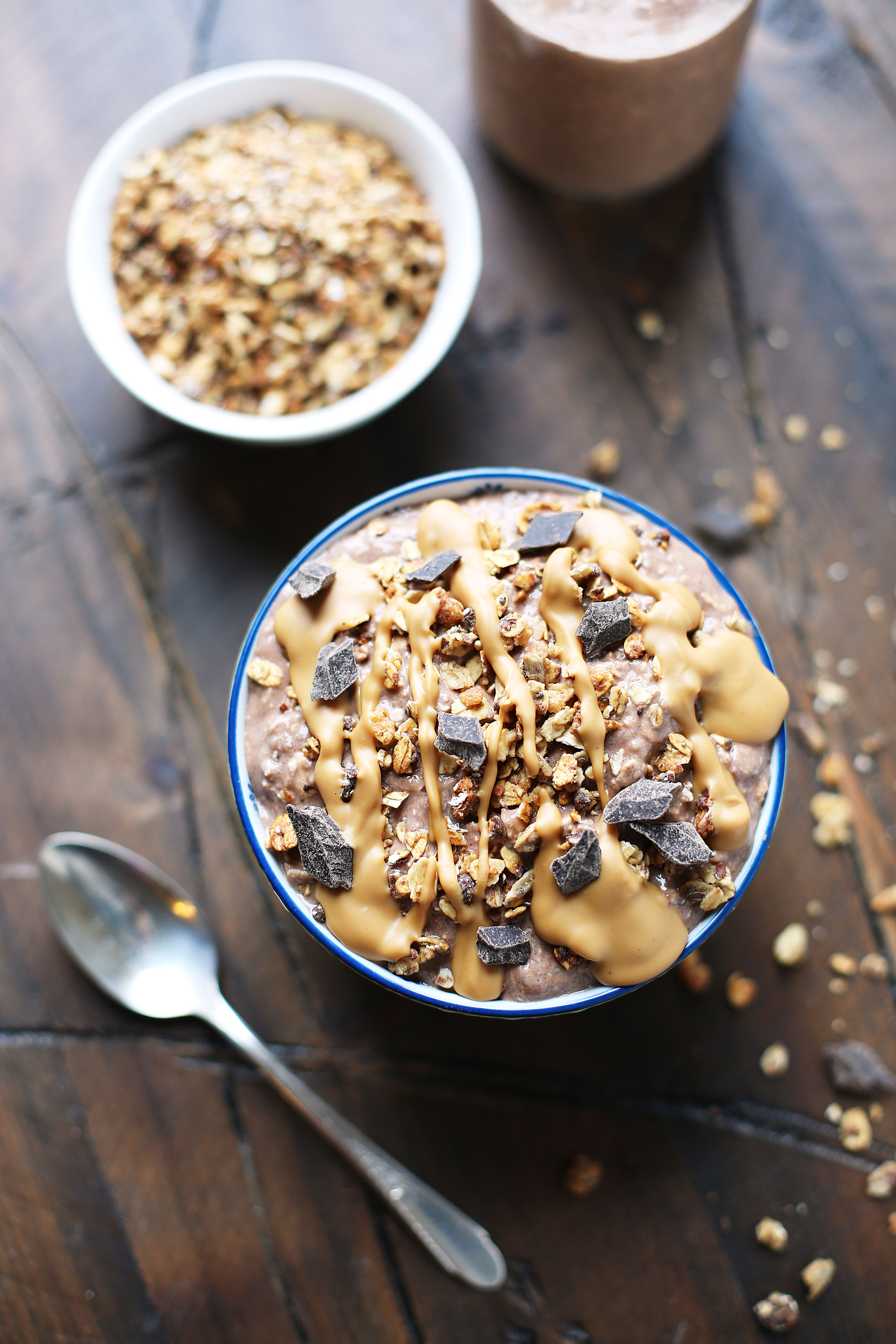 Almond Butter Cup Overnight Oats