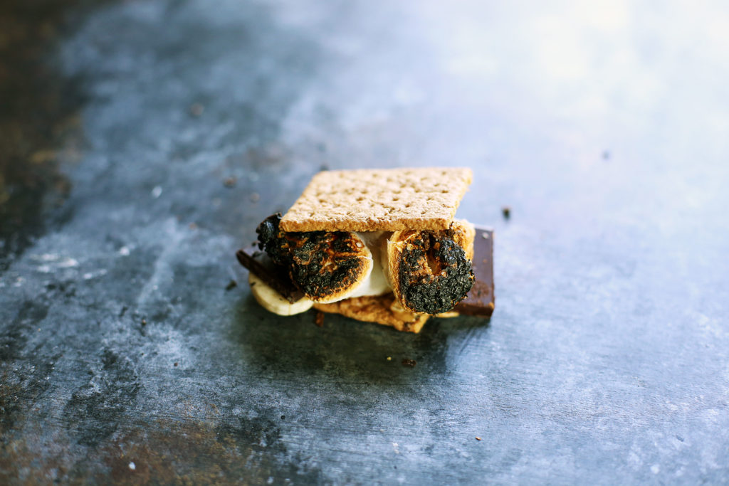 Take your summer time s'more game to a whole new delicious level with these Almond Butter Banana S'mores.