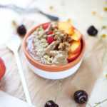 Peach Cherry Smoothie Bowl