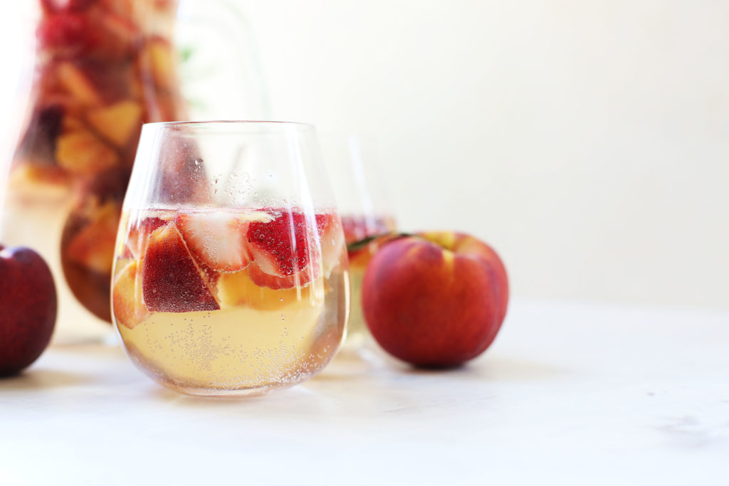 Strawberry Peach White Wine Sangria