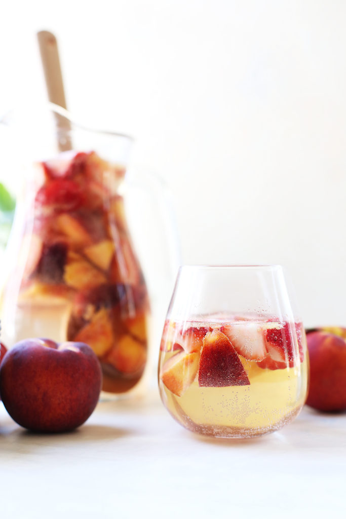 Strawberry Peach White Wine Sangria