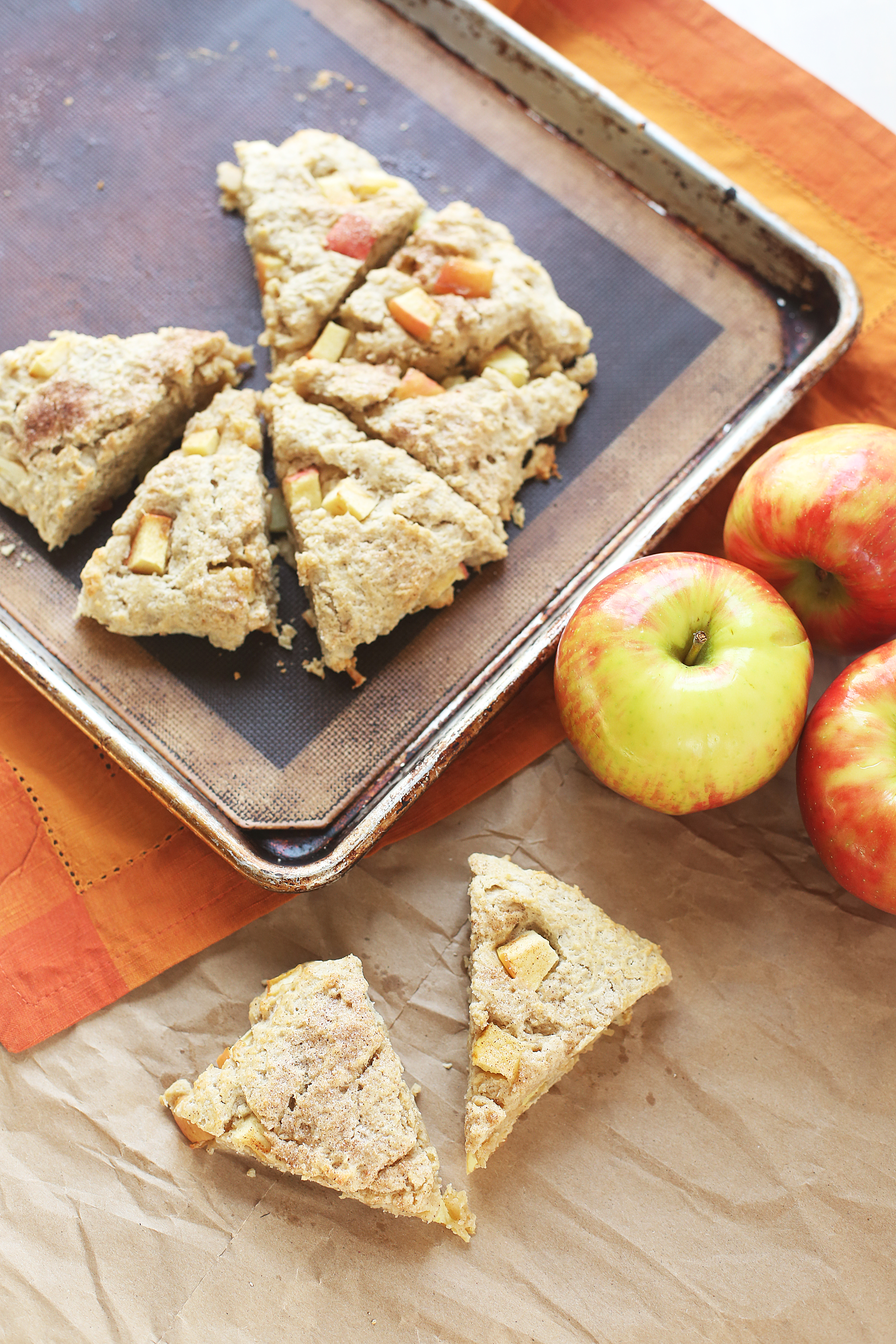 Cinnamon Honey Crisp Apple Scones