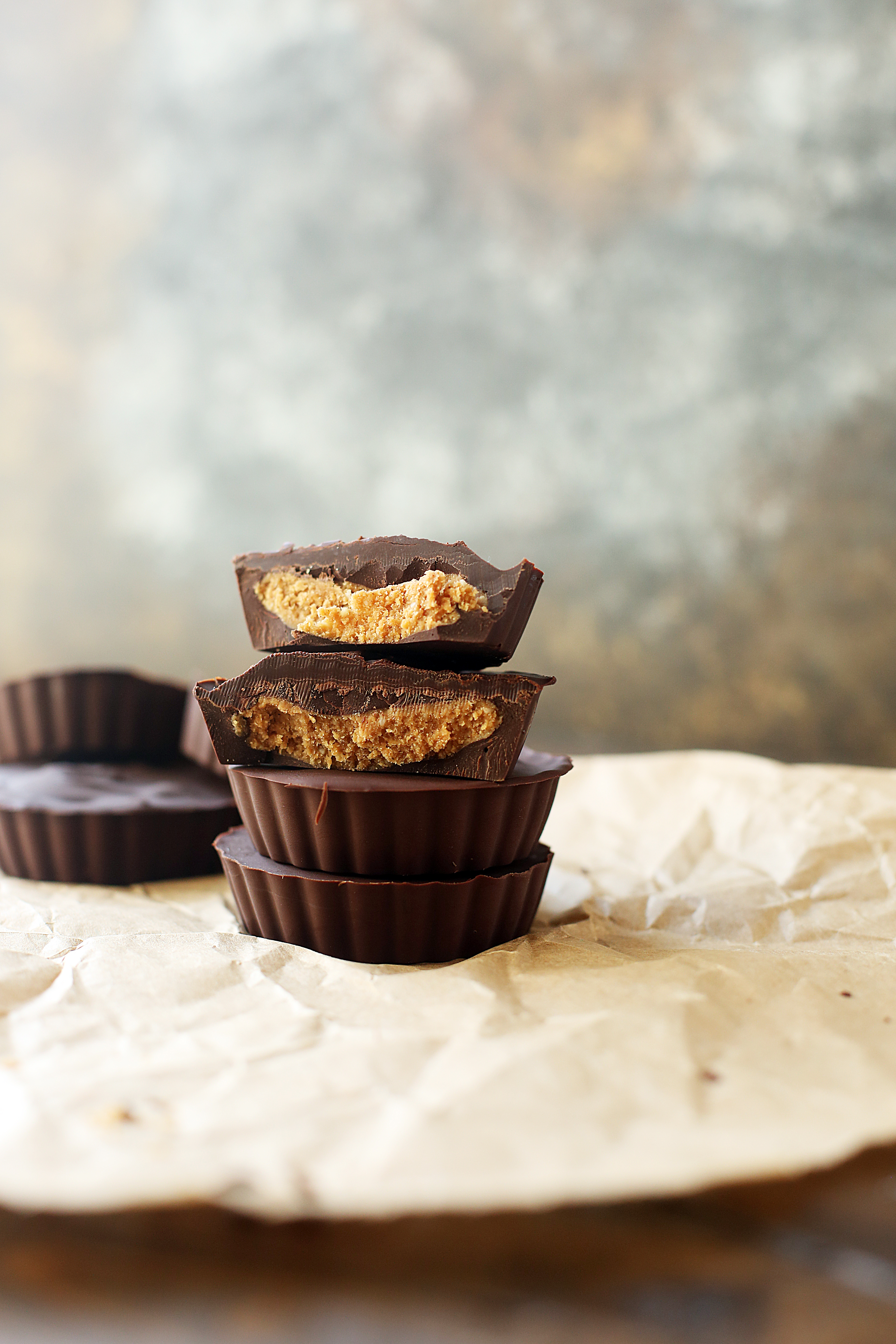 4-Ingredient Vegan Almond Butter Cups
